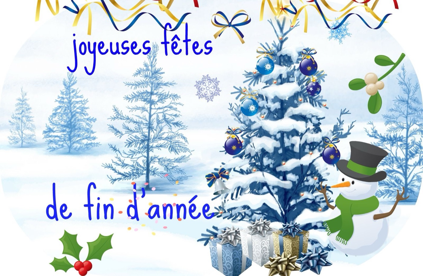Bonnes Fêtes de fin d'année